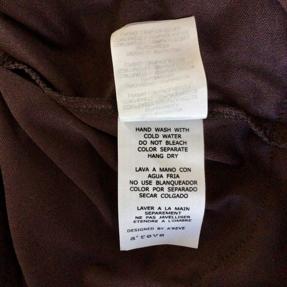 A’Reve Mint and Brown Floral Lace Tulle Long Sleeve Dress - Size Medium - Picture 9 of 9